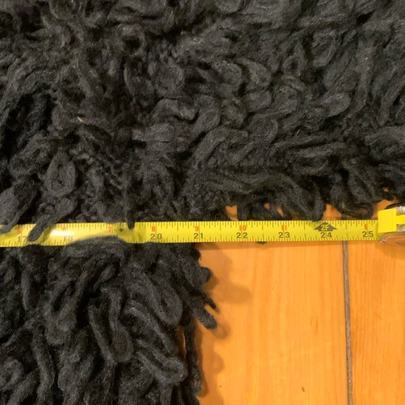 HANDKNIT BLACK LOOPS SWEATER CARDIGAN V NECK SCHIAPARELLI - Picture 13 of 16